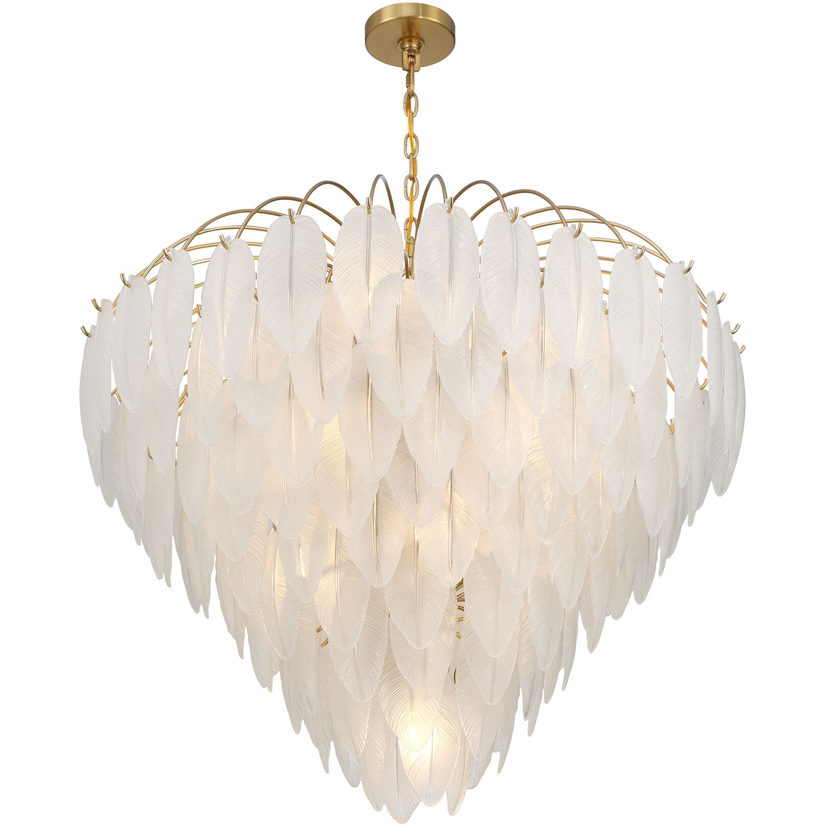 Boa 15 Light 34 inch Warm Brass Chandelier Ceiling Light