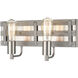 Brigantine 2 Light 16 inch Satin Nickel with Weathered Gray Vanity Light Wall Light
