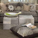 Leather and Hide 18 inch Grey Hide Ottoman