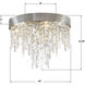 Winfield 4 Light 16 inch Antique Silver Flush Mount Ceiling Light
