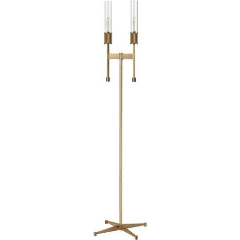 Beaconsfield 65 inch 40.00 watt Aged Brass Floor Lamp Portable Light
