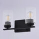 Park Ridge 2 Light 13 inch Matte Black Bathroom Light Wall Light