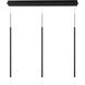 Viggo LED 15 inch Black Multi-Light Pendant Ceiling Light, dweLED