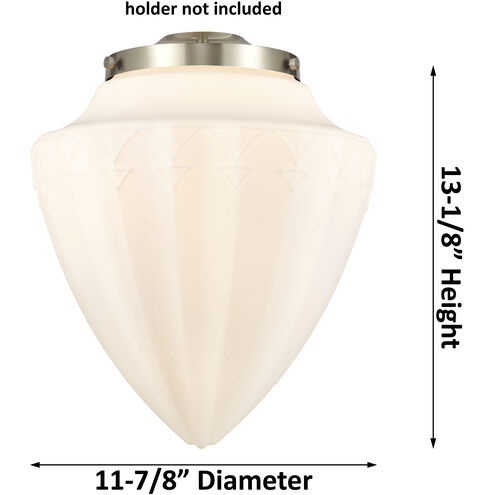 Franklin Restoration Bullet LED 12 inch Brushed Satin Nickel Mini Pendant Ceiling Light in Seedy