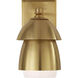 Thomas O'Brien Whitman 1 Light 4.75 inch Hand-Rubbed Antique Brass Sconce Wall Light, Small