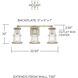 Beaufort 3 Light 23 inch Mystic Sand Vanity Light Wall Light