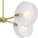 Sky Fall 4 Light 28 inch Brushed Gold Chandelier Ceiling Light