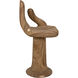 Buddha 40 inch Clear Coat Flat Counter Stool
