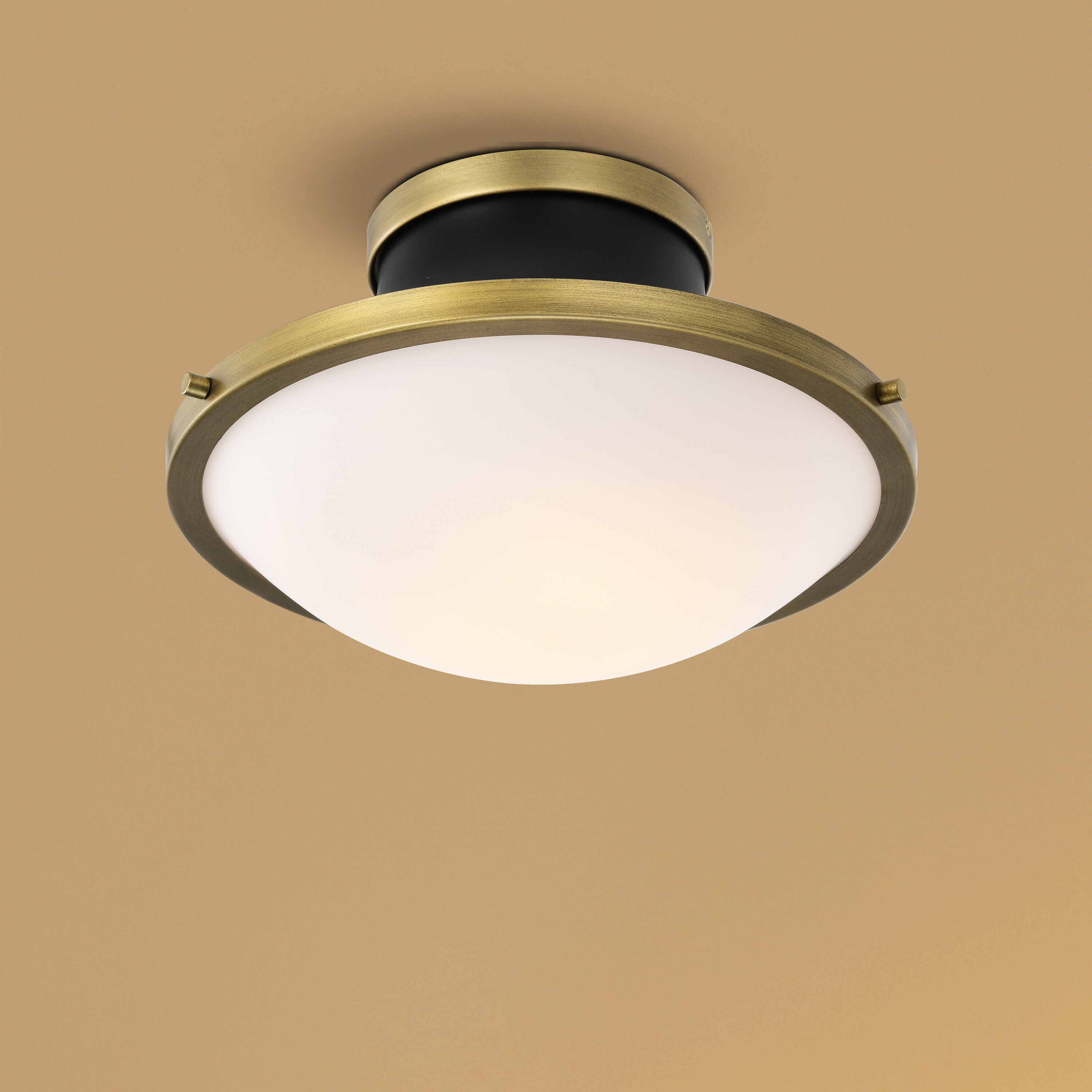 Lafayette 1 Light 18 inch Matte Black Flush Mount Ceiling Light