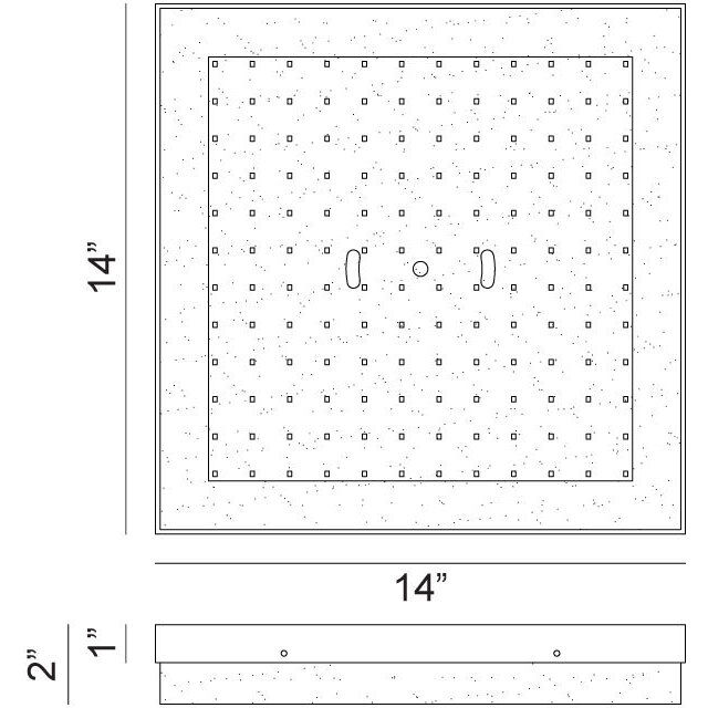 Kabu LED 14 inch Chrome Flush Mount Ceiling Light