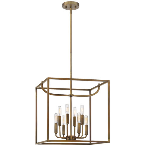 Uptown 8 Light 17 inch Old Satin Brass Foyer Light Ceiling Light