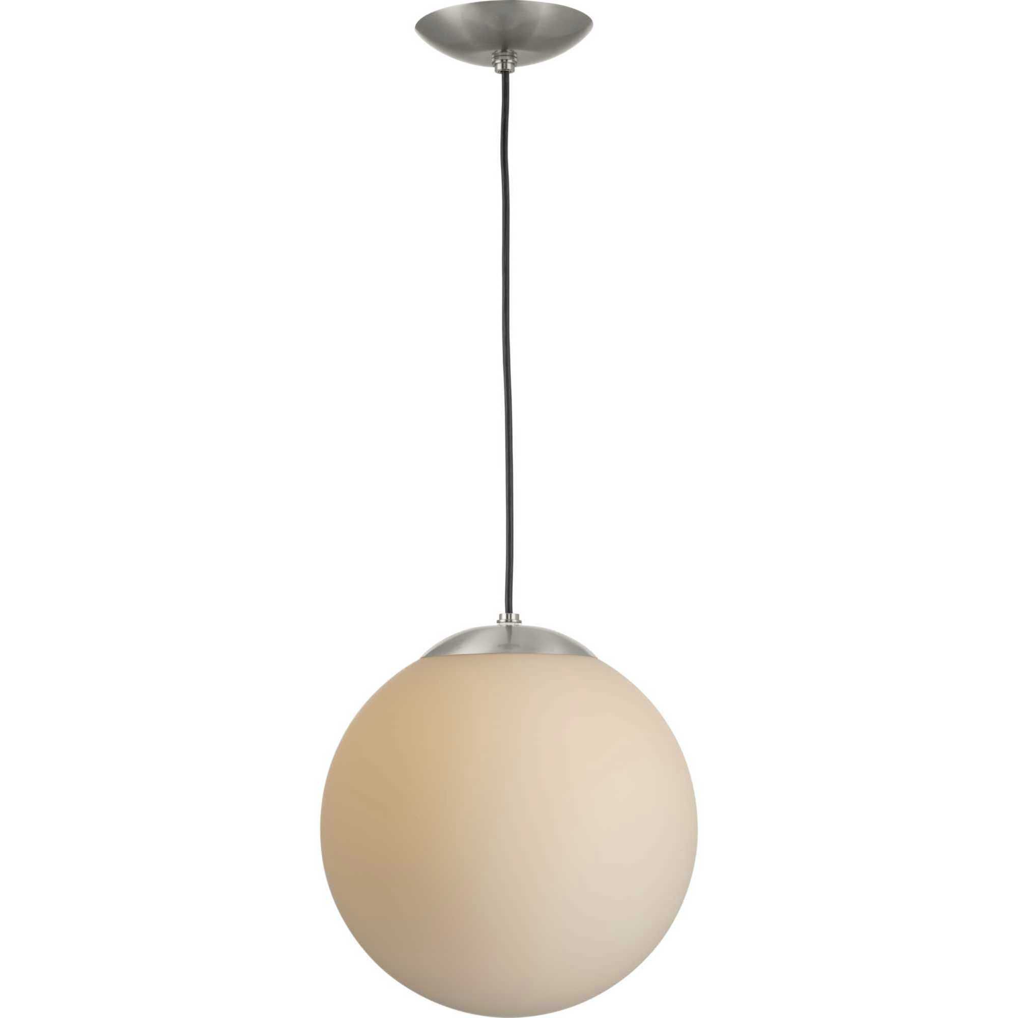 Atwell 1 Light 12 inch Brushed Nickel Pendant Ceiling Light, Large