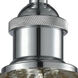 Edison Fenton 1 Light 6.5 inch Polished Chrome Semi-Flush Mount Ceiling Light in Mercury Glass