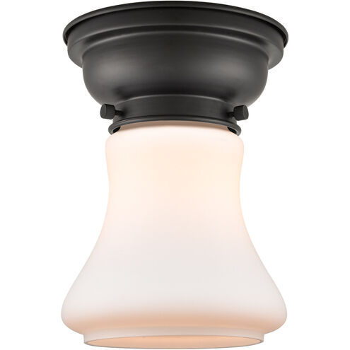 Aditi Bellmont LED 6 inch Matte Black Flush Mount Ceiling Light in Matte White Glass, Aditi