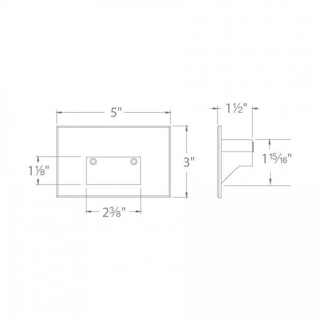 Tyler 12 2 watt Solid Brass Coated in Bronze Step and Wall Lighting in 2700K, Bronzed Brass, WAC Landscape