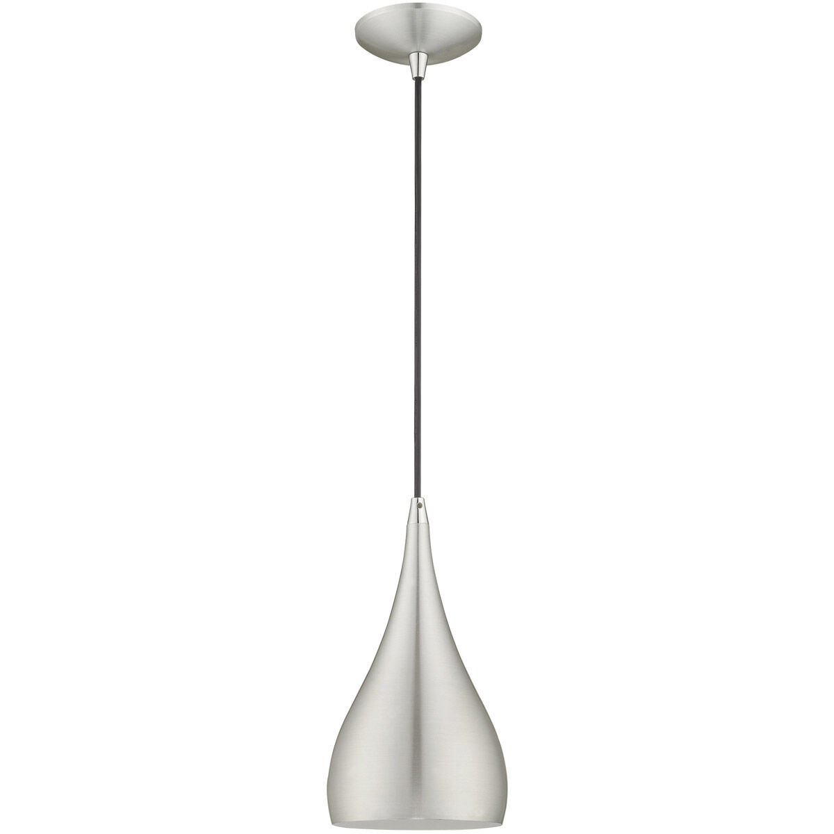 Allison 1 Light 6.25 inch Brushed Aluminum Mini Pendant Ceiling Light
