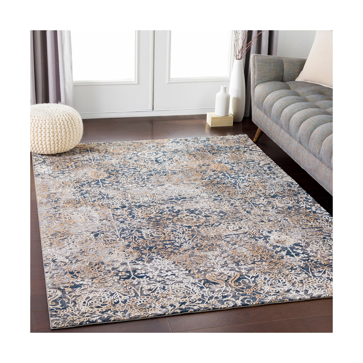 Topkapi 157 X 108 inch Camel/Taupe/Black/Cream/Khaki Rugs, Rectangle