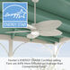 Coveview 52 inch Cream Outdoor Ceiling Fan