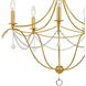 Metro 5 Light 27.5 inch Antique Gold Chandelier Ceiling Light