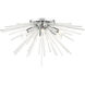 Utopia 6 Light 26 inch Polished Chrome Flush Mount Ceiling Light