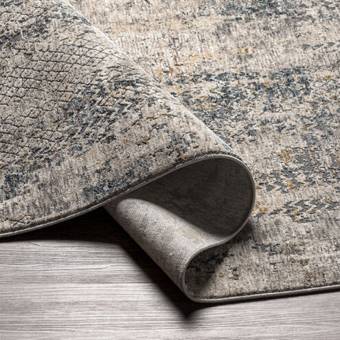 Cardiff 89 X 60 inch Light Gray Rug in 5 x 8, Rectangle