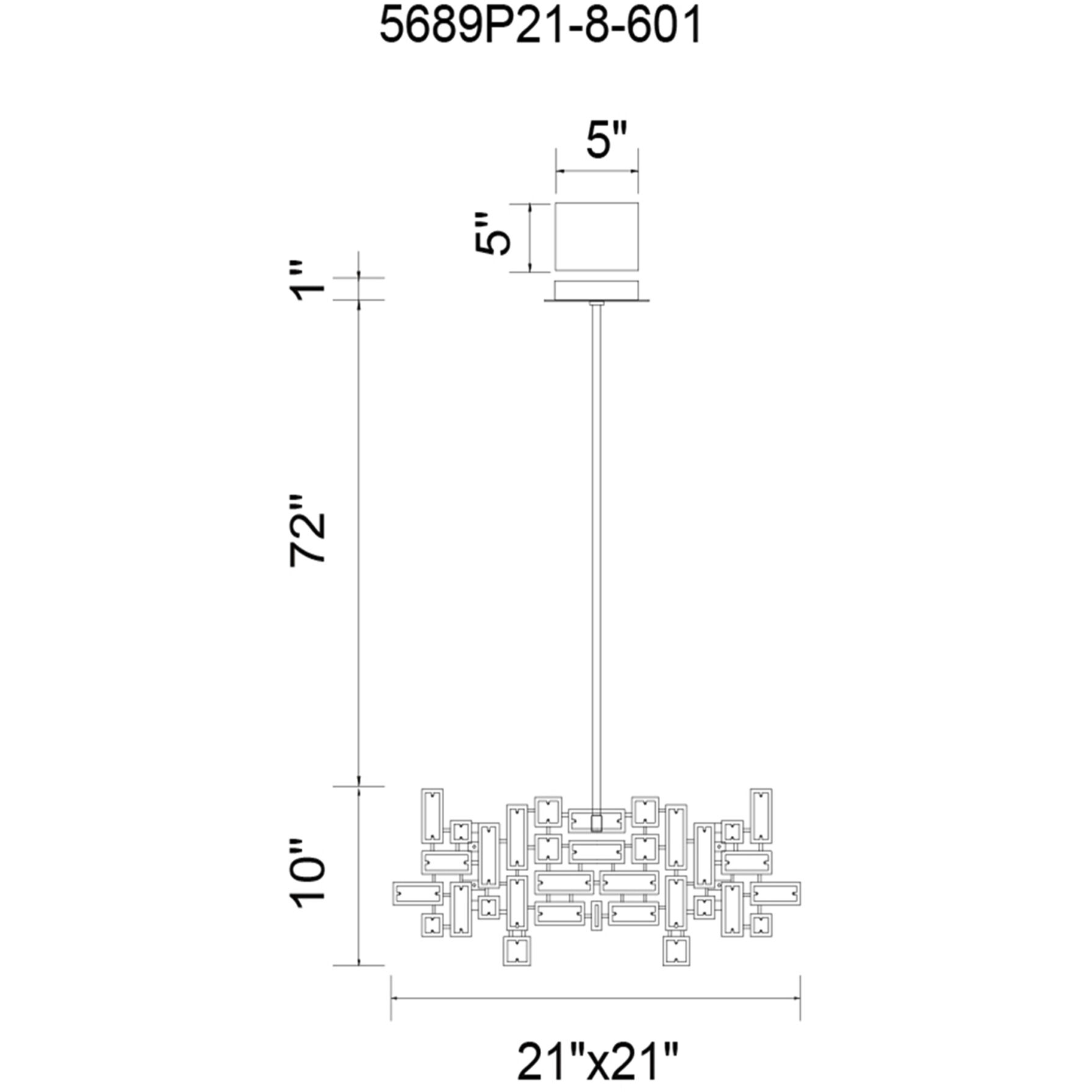 Arley 8 Light 21 inch Chrome Island/Pool Table Light Ceiling Light