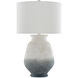 Cazalet 31 inch 150 watt Ash Ivory/Blue/Acrylic White Table Lamp Portable Light 