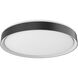 Essex 19.75 inch Black and White Flush Mount Ceiling Light