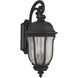 Harper 2 Light 20.63 inch Textured Black Outdoor Wall Lantern