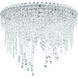 Chantant 6 Light Polished Stainless Steel Flush Mount Ceiling Light in Radiance