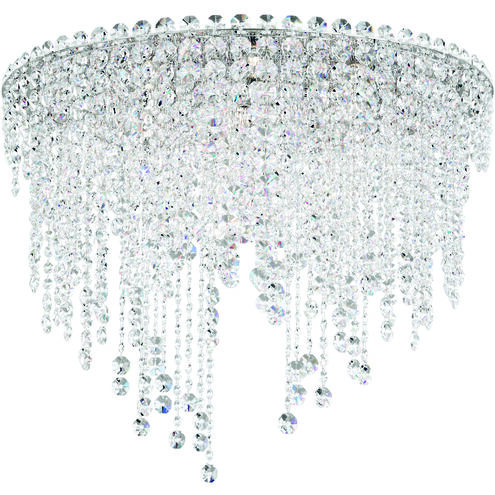 Chantant 6 Light Polished Stainless Steel Flush Mount Ceiling Light in Radiance