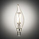 Branded Lamps LED F - Flame Tip C - E12 Candelabra 4 watt 120 3000K Light Bulb