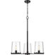 Callista 3 Light 28 inch Matte Black Chandelier Ceiling Light