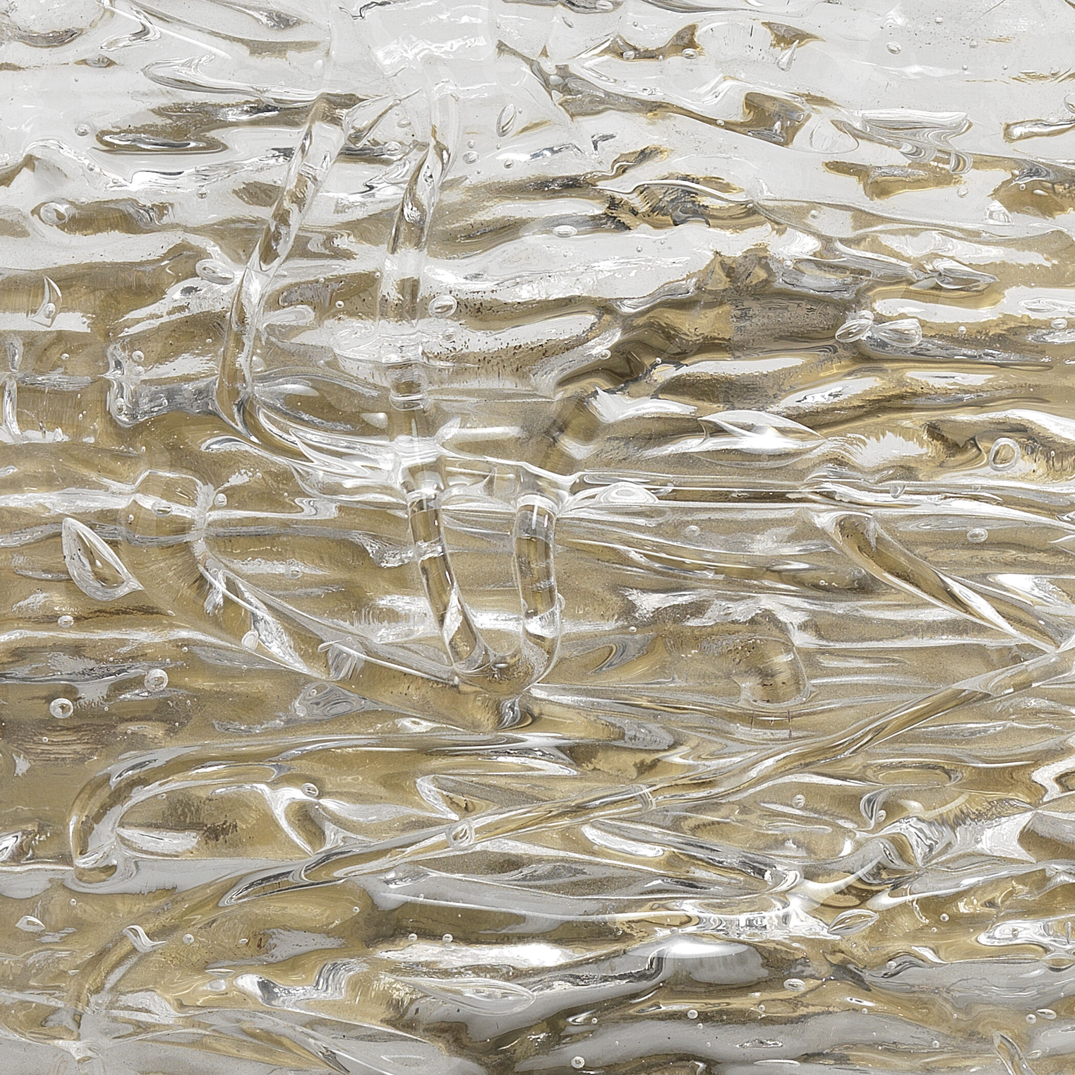 Swan Curved Glass 2 Light 12 inch Clear Textured Glass w/ Antique Brass Wall Sconce Wall Light