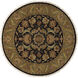 Taj Mahal 96 X 96 inch Ink, Tan, Khaki Rug