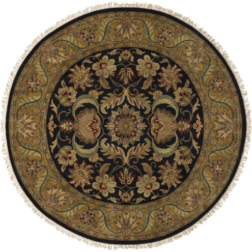 Taj Mahal 96 X 96 inch Ink, Tan, Khaki Rug