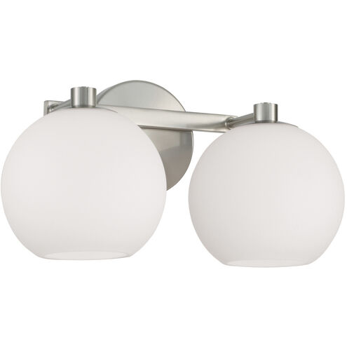 Ansley 2 Light 14.75 inch Brushed Nickel Vanity Light Wall Light