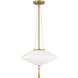 Alora Mood Reeve 1 Light 14.75 inch Brushed Gold Pendant Ceiling Light