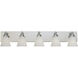Hudson 5 Light 38 inch Chrome Bath Bar Wall Light