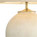 Moon Jar 40.16 inch 40 watt Sand and Brushed Brass Table Lamp Portable Light in Sand with Brushed Brass