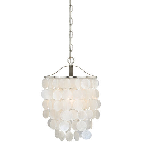 Elsa 1 Light 11 inch Satin Nickel Pendant Ceiling Light