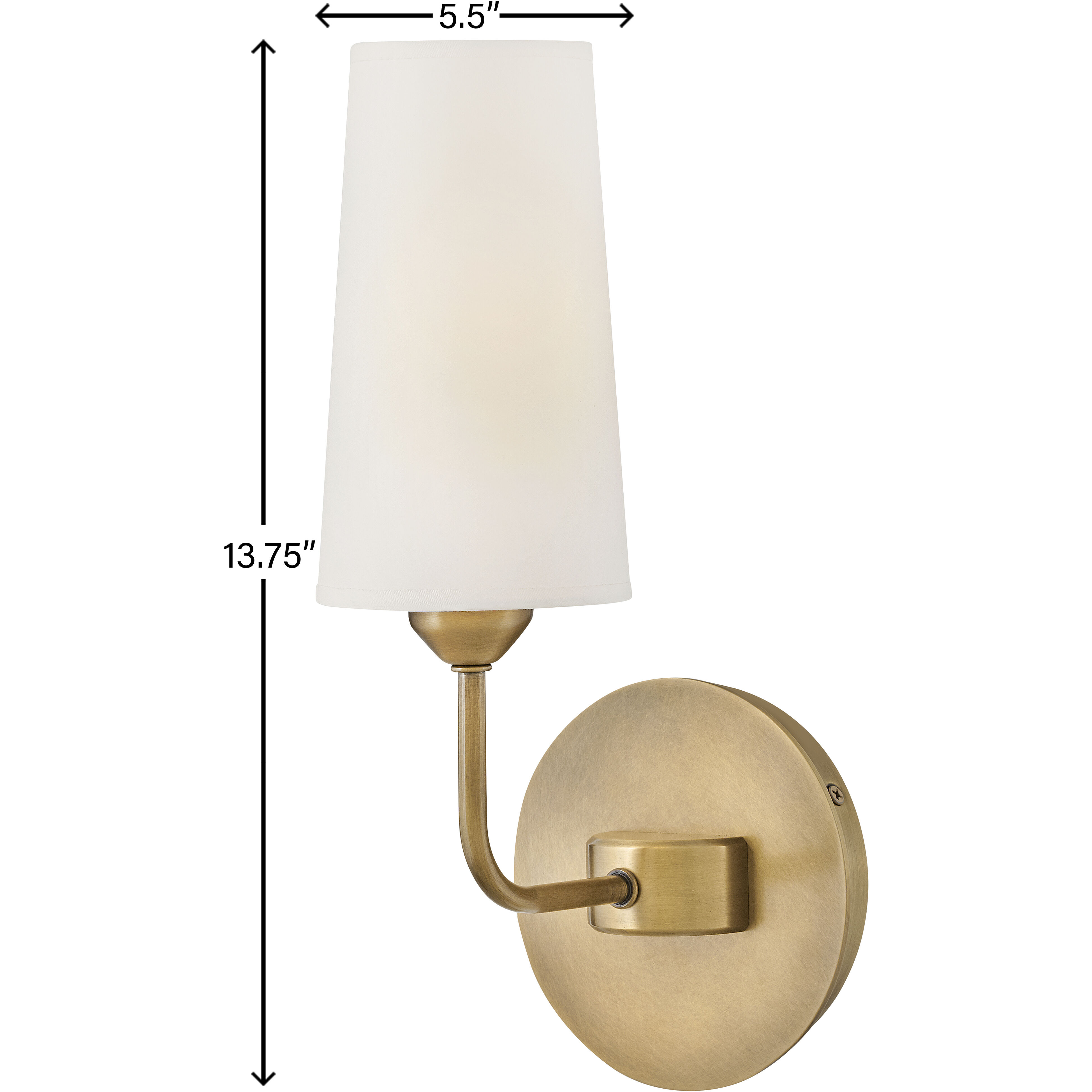 Lewis 5.5 inch Heritage Brass Indoor Wall Sconce Wall Light