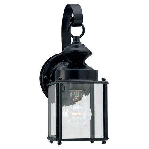 Jamestowne 1 Light 11.25 inch Black Outdoor Wall Lantern, Small