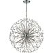 Starburst 16 Light 27 inch Polished Chrome with Clear Chandelier Ceiling Light