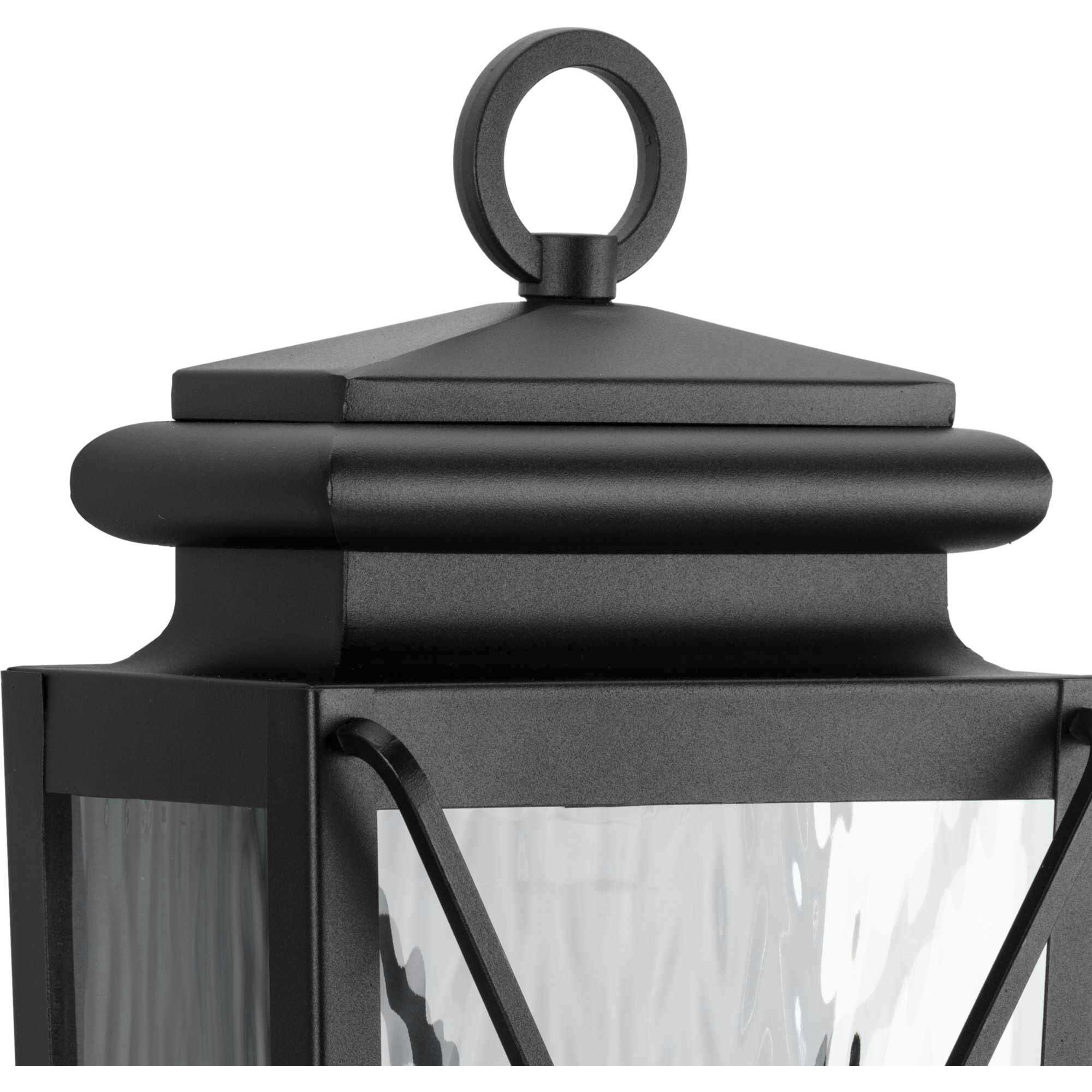 Wakeford 1 Light 17.88 inch Textured Black Wall Lantern
