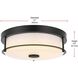 Kolson 1 Light 12 inch Black Flush Mount Ceiling Light
