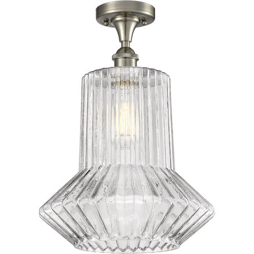 Ballston Springwater 1 Light 12 inch Brushed Satin Nickel Flush Mount Ceiling Light, Ballston