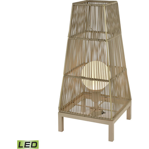 Corsica 30 inch 9 watt Beige Outdoor Floor Lamp
