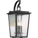 Cantebury 4 Light 23 inch Coal/Gold Outdoor Wall Mount, Great Outdoors