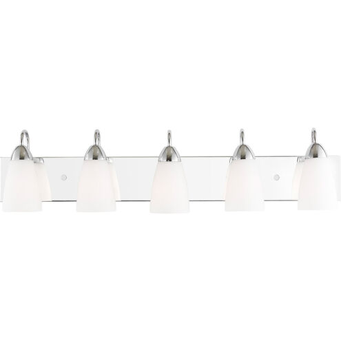 Seville 5 Light 35.88 inch Chrome Wall Bath Fixture Wall Light